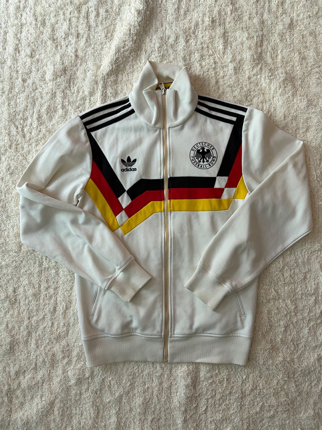 아디다스 아이보리 연카키 베켄바우어 트랙탑 져지 상품이미지1