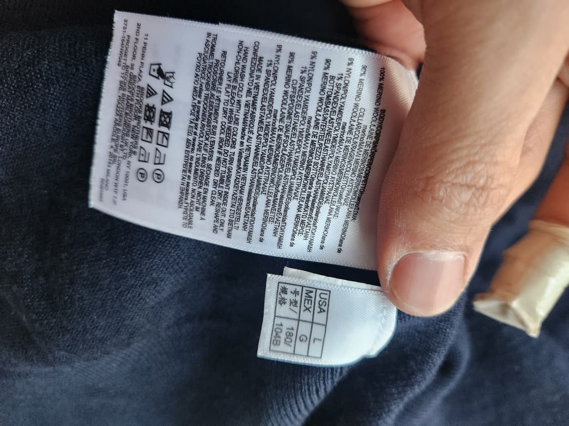 브룩스브라더스 터틀넥 니트 네이비 L 상품이미지3