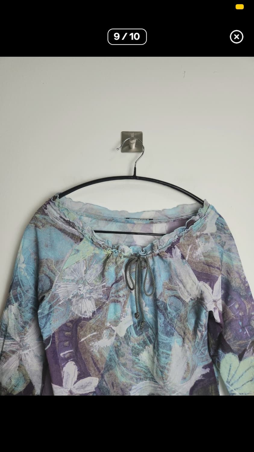 패턴 매쉬 탑 상품이미지7