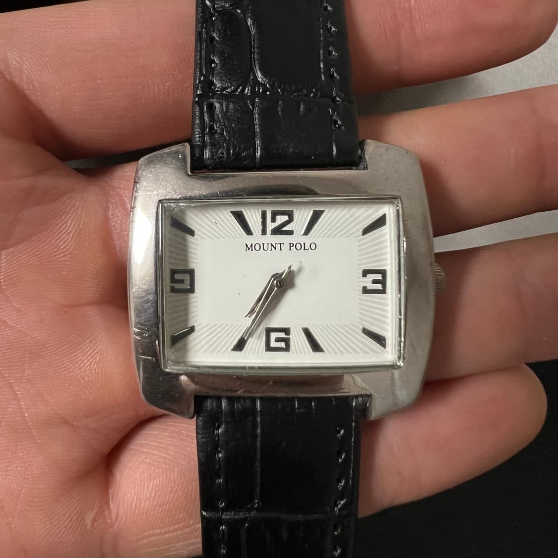 MOUNT POLO black leather watch 상품이미지3