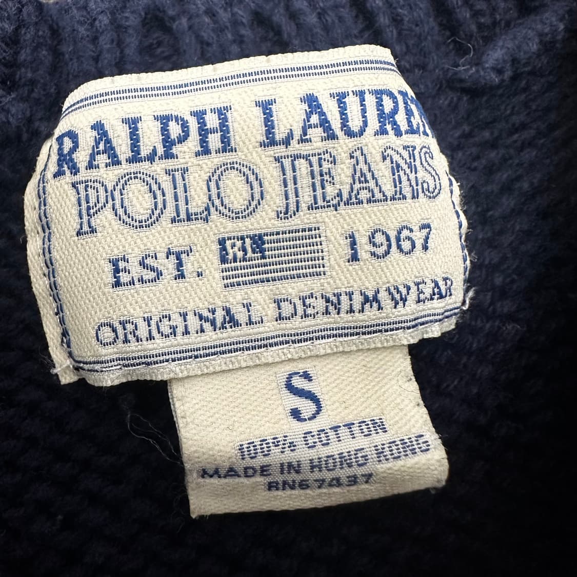 POLO 폴로 랄프로렌 진스 여성 꽈배기 니트 네이비 S 상품이미지6