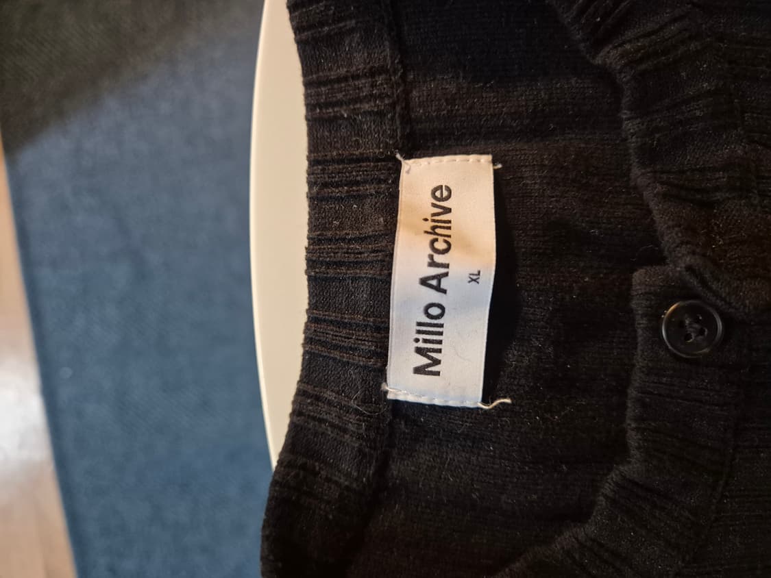 밀로아카이브 헨리넥 니트 XL 블랙 상품이미지3