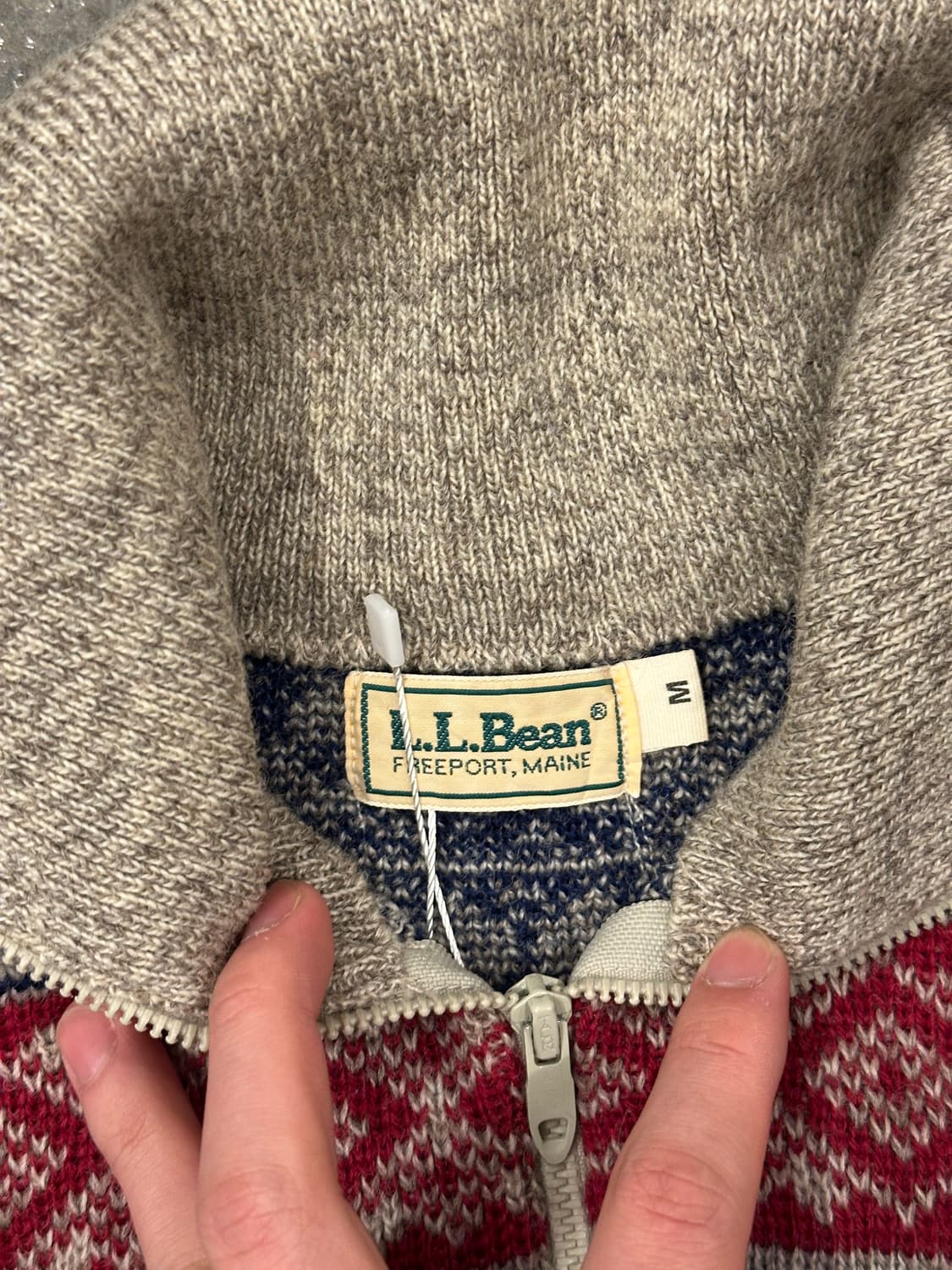L.L.Bean 노르딕 니트 하프집업 M 상품이미지3