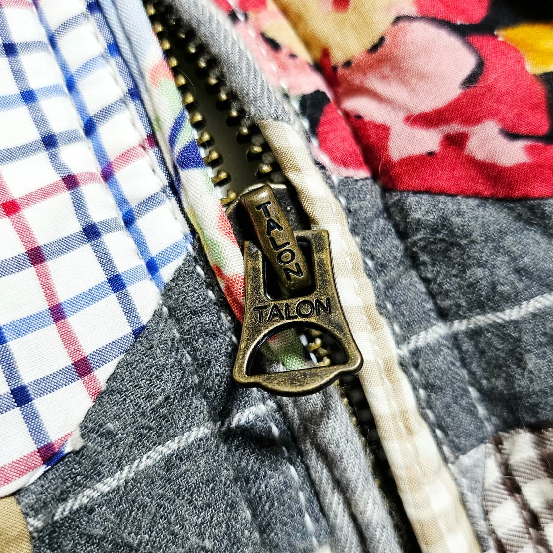 [여성M][폴로 랄프로렌] 패치워크 퀼티드 블루종 점퍼 멀티컬러# 상품이미지5