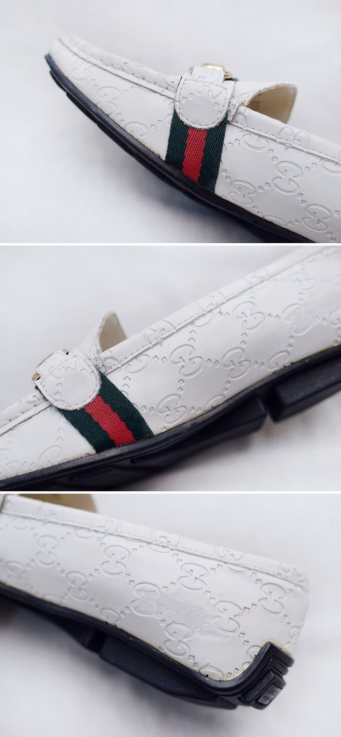 구찌 (GUCCI) 화이트 구찌시마 홀스빗 로퍼 (37.5) 상품이미지8
