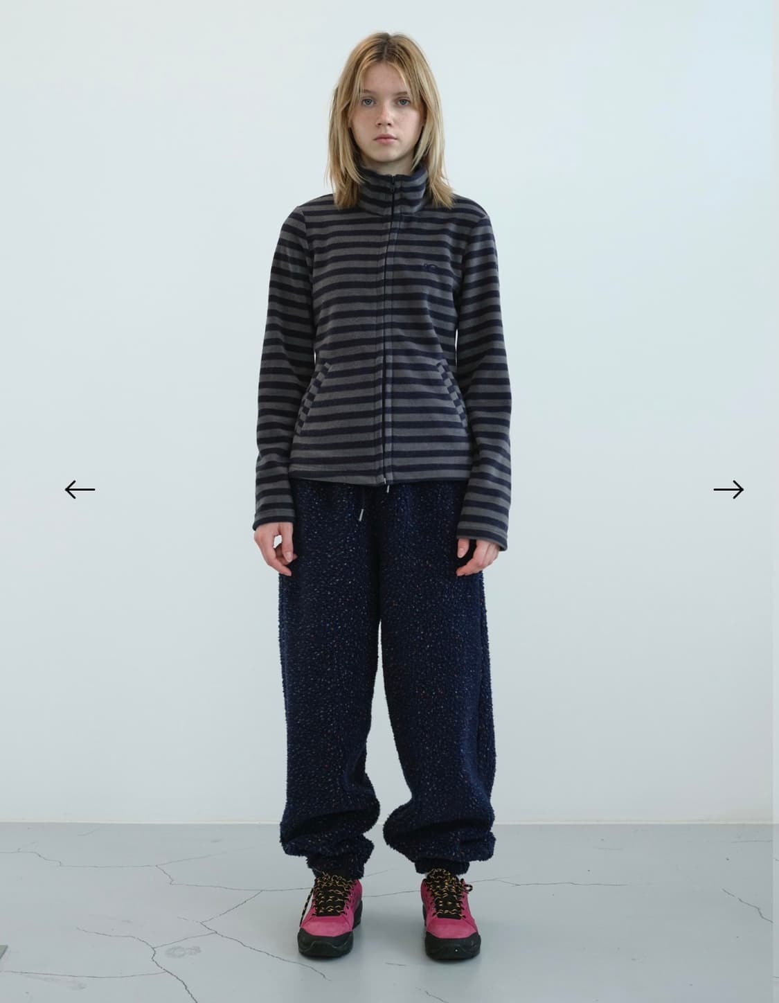 엔조블루스 도티 부클 조거 팬츠 네이비 상품이미지3