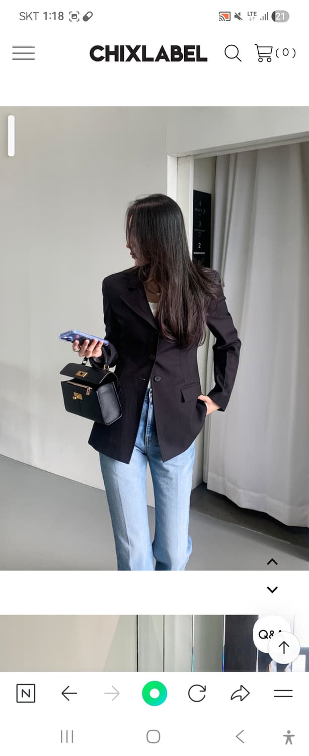 칙스라벨 르위 아워글라스 자켓 상품이미지2