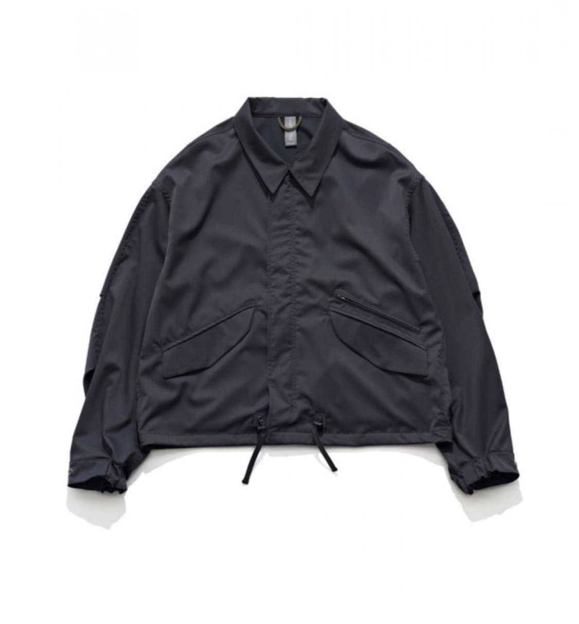 새상품(M)언어펙티드 오버사이즈 블루종 블랙 상품이미지4