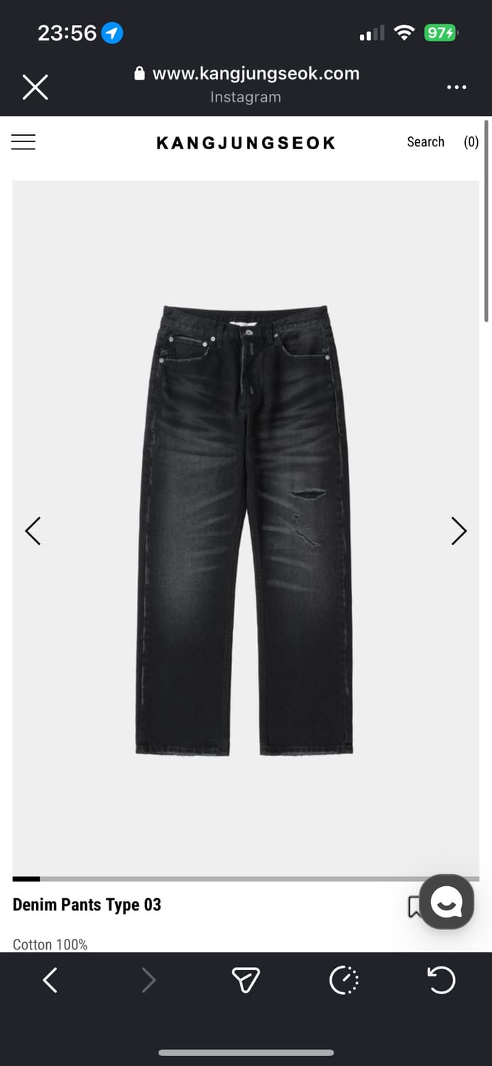 강정석 데님팬츠 34 상품이미지1