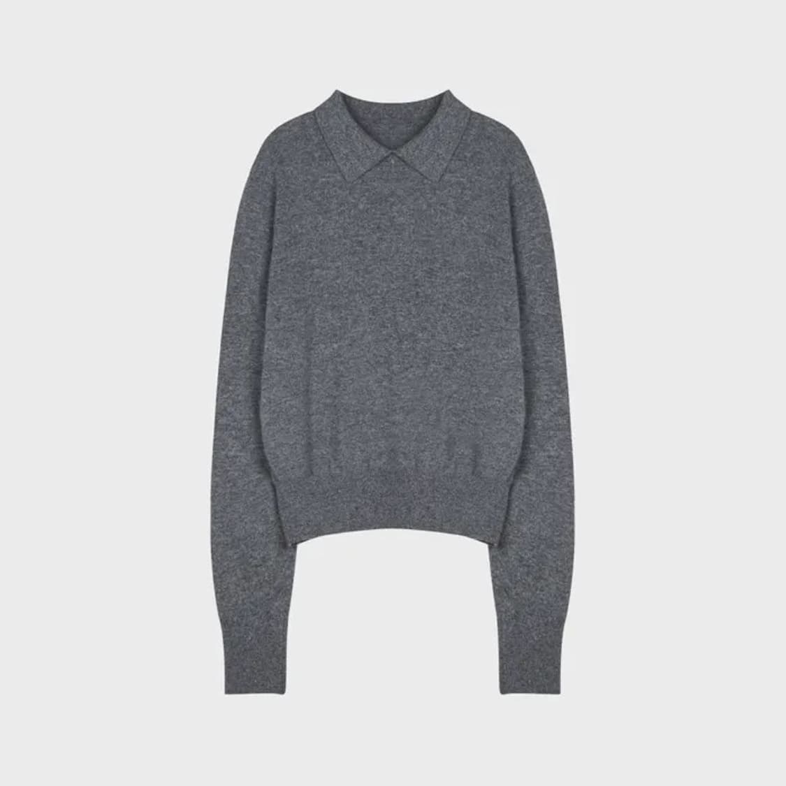 Cosmoss SPORT PK 컬러 니트 그레이 상품이미지1