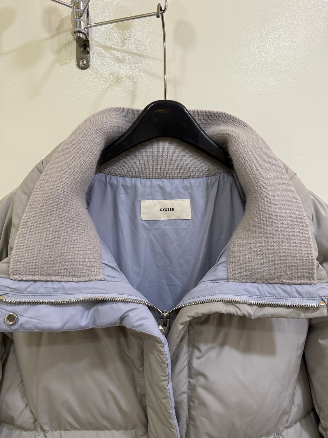 시스템 우먼 연그레이 패딩 정품 상품이미지2