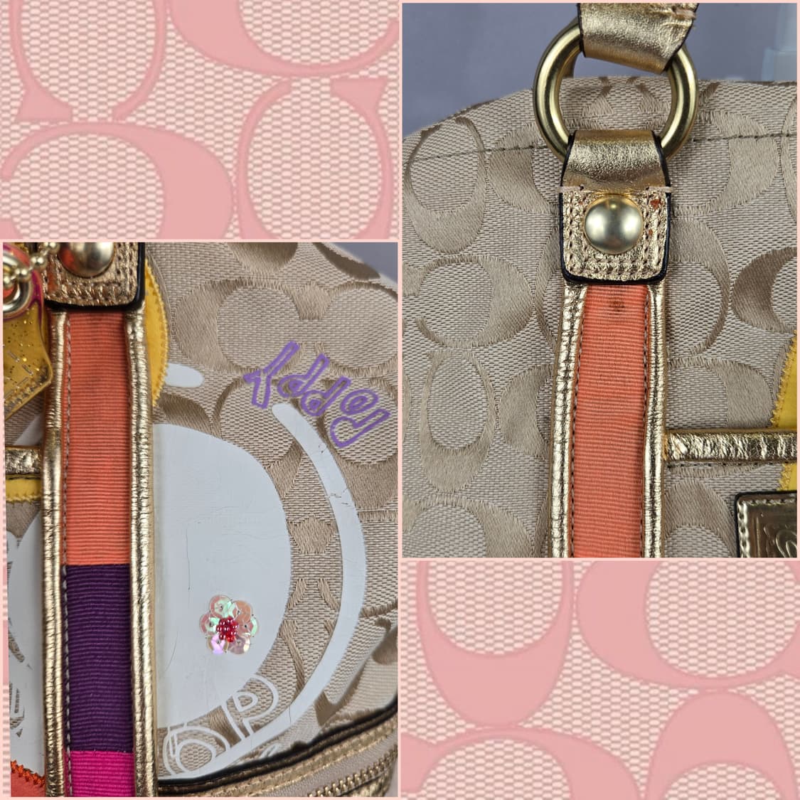 COACH 코치 Poppy bag 파피 퍼피 한정판 가방 백 정품 상품이미지7