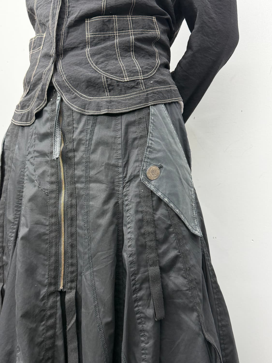 Decoster Panelled Flare Skirt  상품이미지3