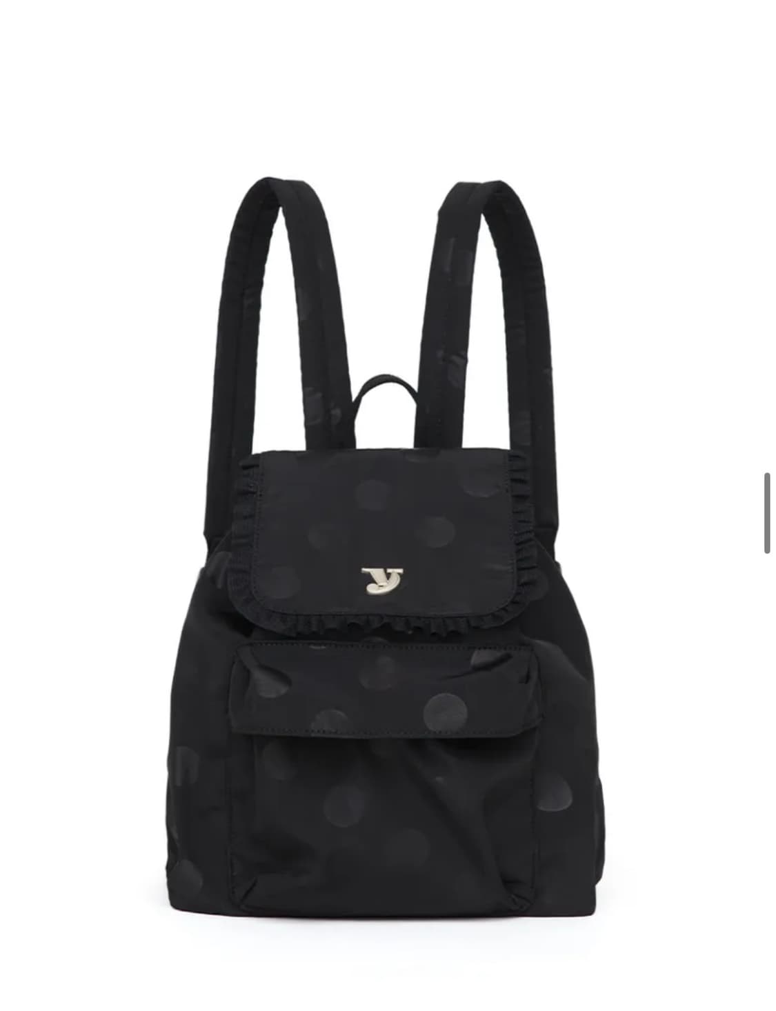 여밈 미니 데이 백팩 블랙도트 상품이미지2