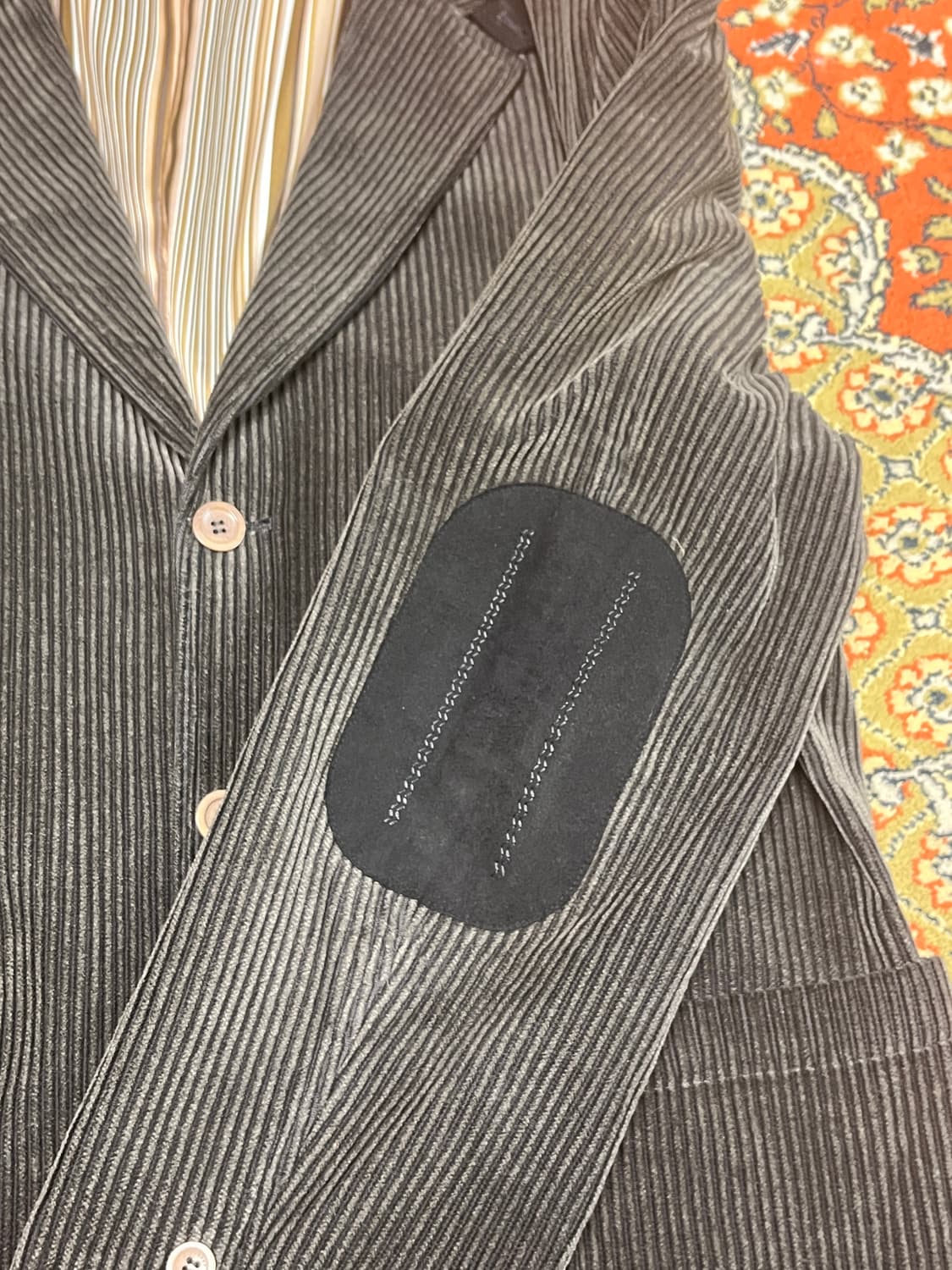 [105] 아르페지오 코듀로이 블레이저 다크브라운 상품이미지5