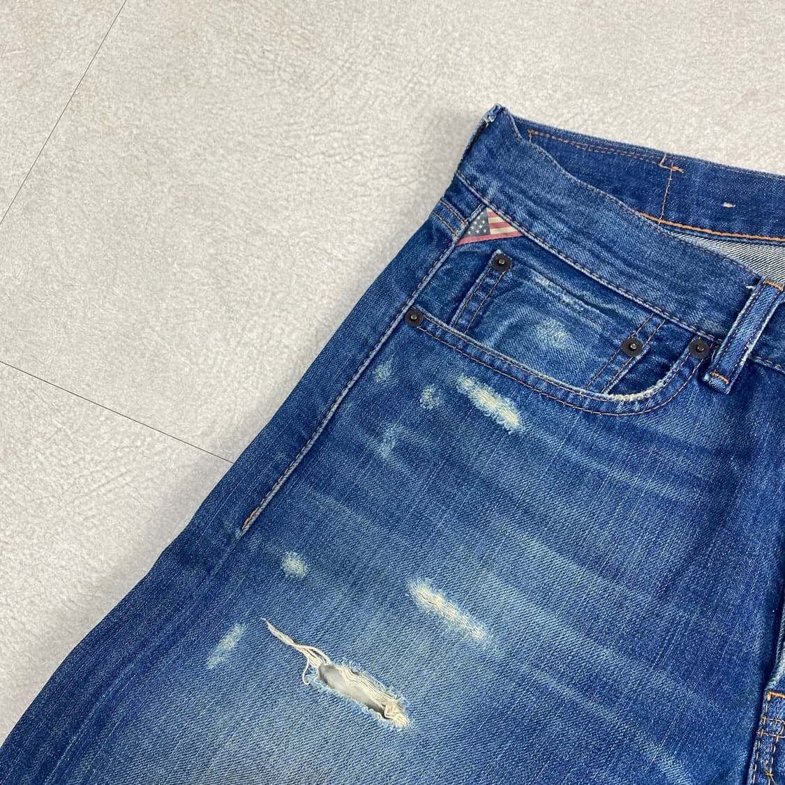 폴로 데님앤서플라이 패치워크 데님 진 (30) 상품이미지5