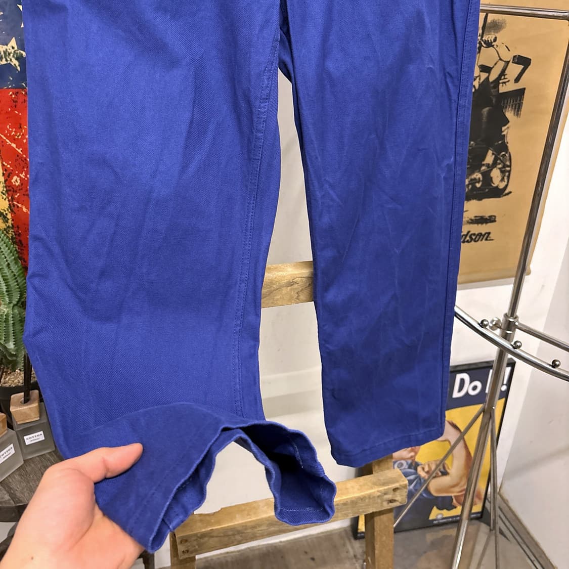 80s 오리지널 프렌치 워크팬츠 코튼트윌 프렌치 플라이 N677 상품이미지4