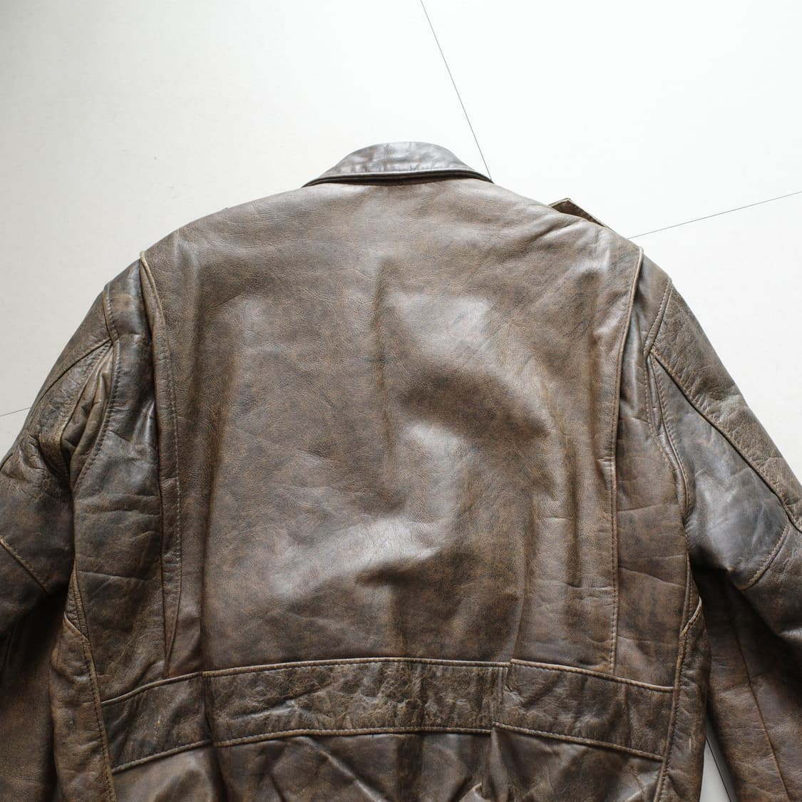 80s 쇼트 SCHOTT I.S.674 A2 플라이트 레더자켓 USA 상품이미지8