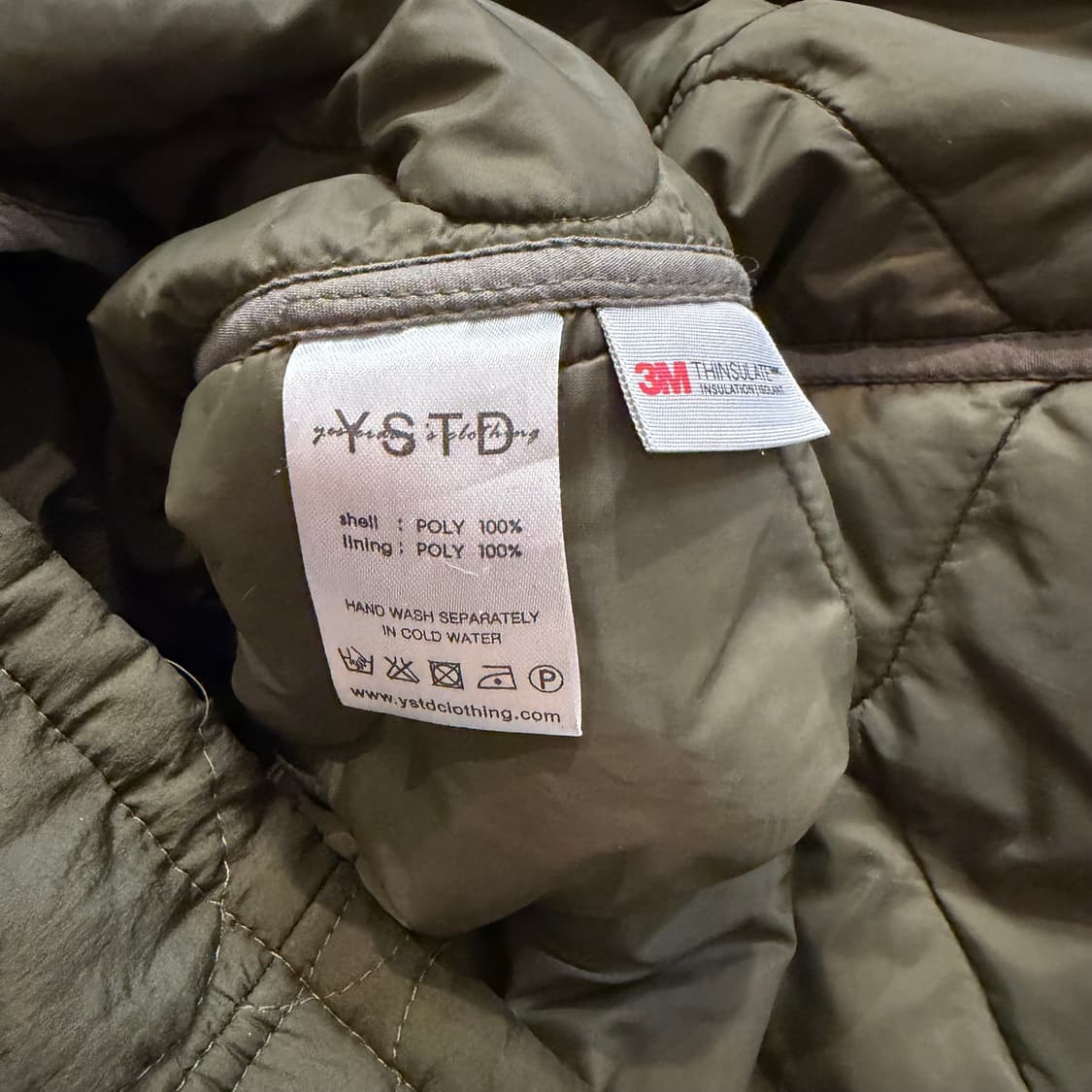 YSTD 오버사이즈 퀄팅 롱 자켈 상품이미지4