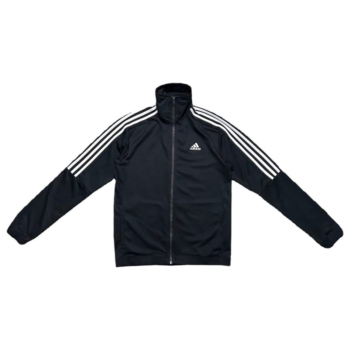 아디다스 3-스트라이프 루즈 핏 더블니트 트랙탑 블랙 S 상품이미지1