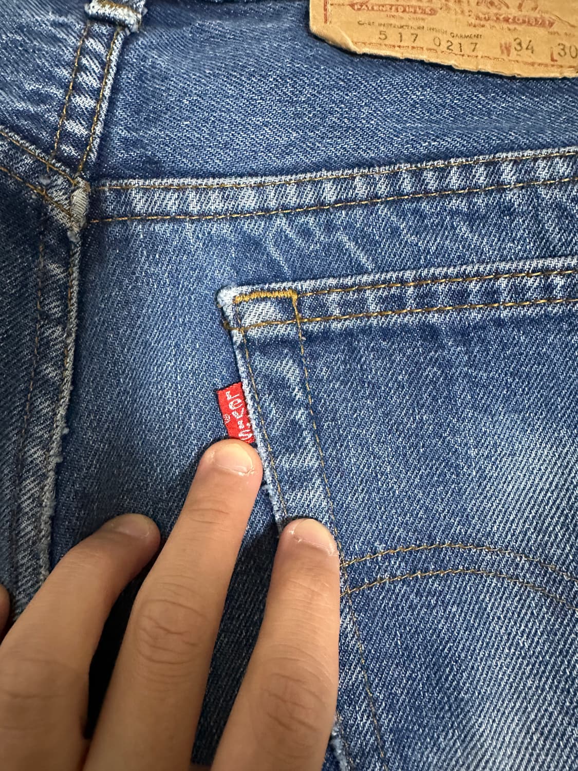 80s USA 리바이스 517 34x30 상품이미지5