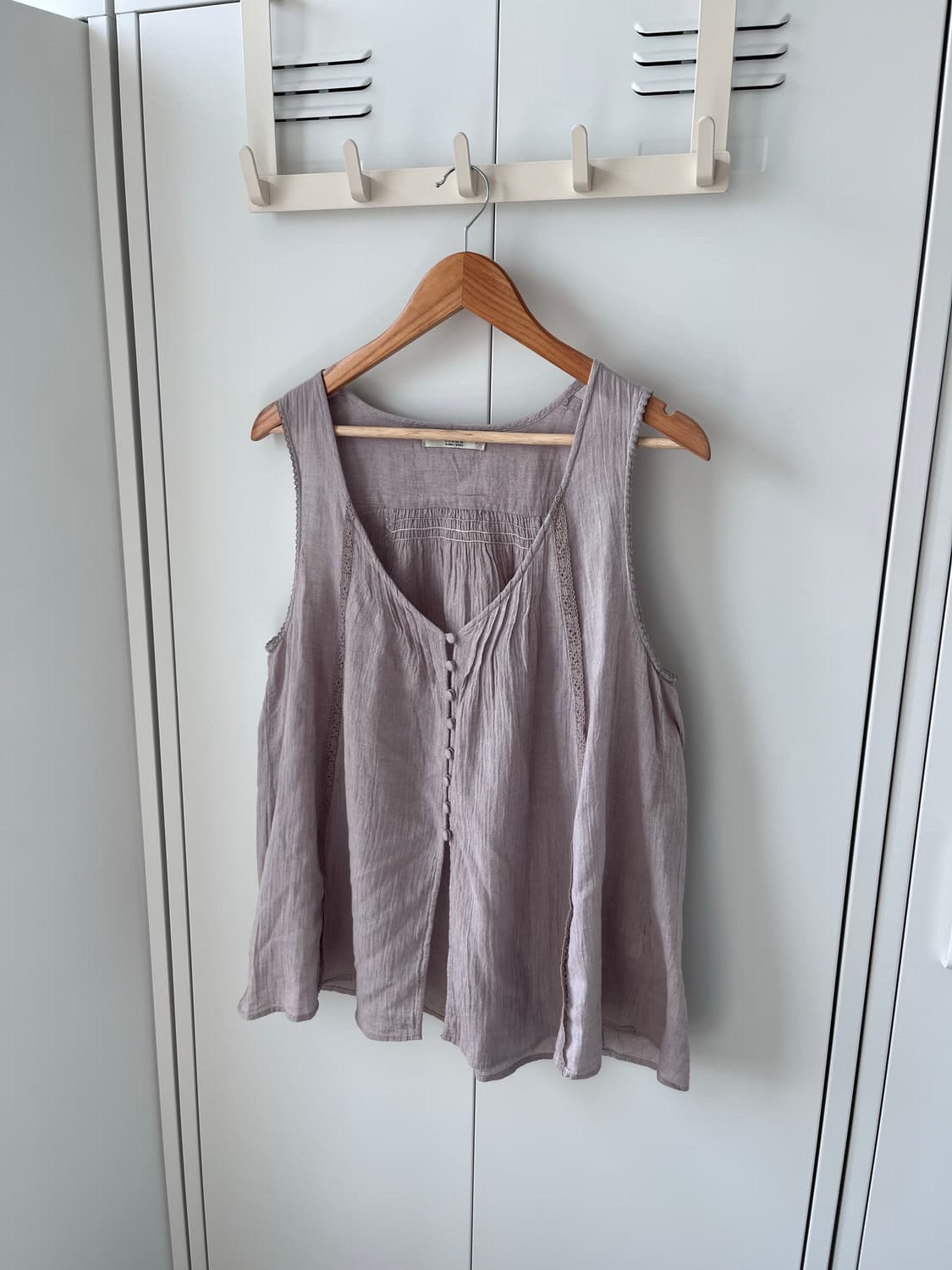 Shuca 바선생 단추 슬리브리스 상품이미지1