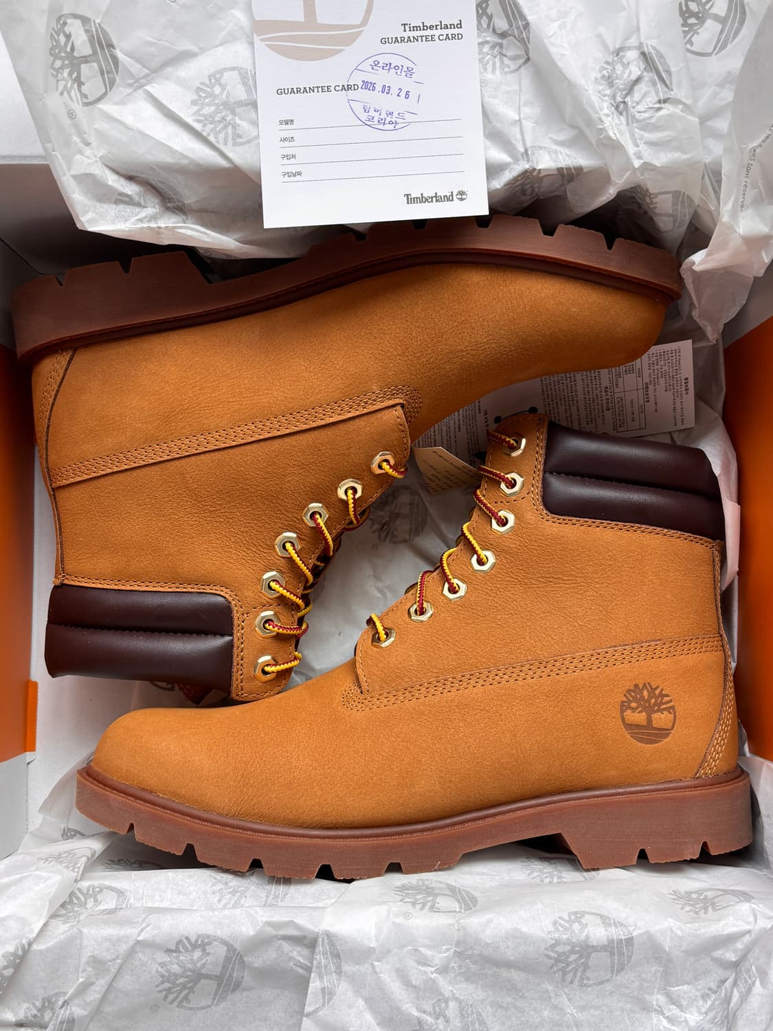 팀버랜드 6인치 워크부츠 265 / 새상품  상품이미지1