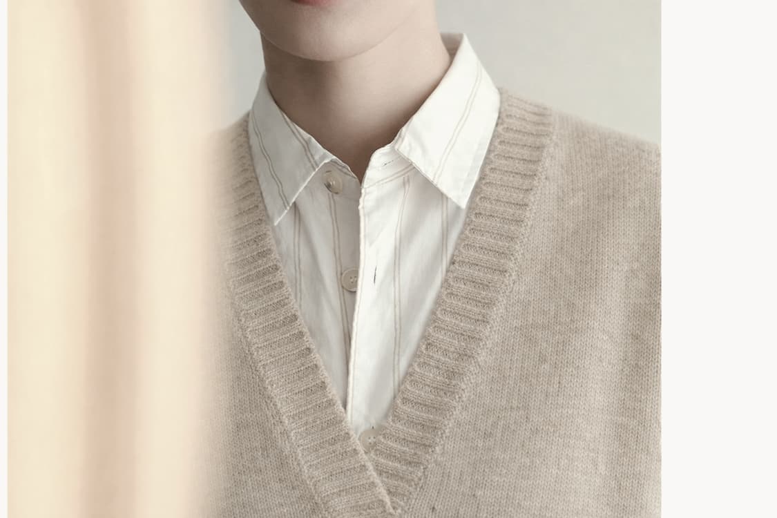 울 니트 베스트 오트밀 os 상품이미지10