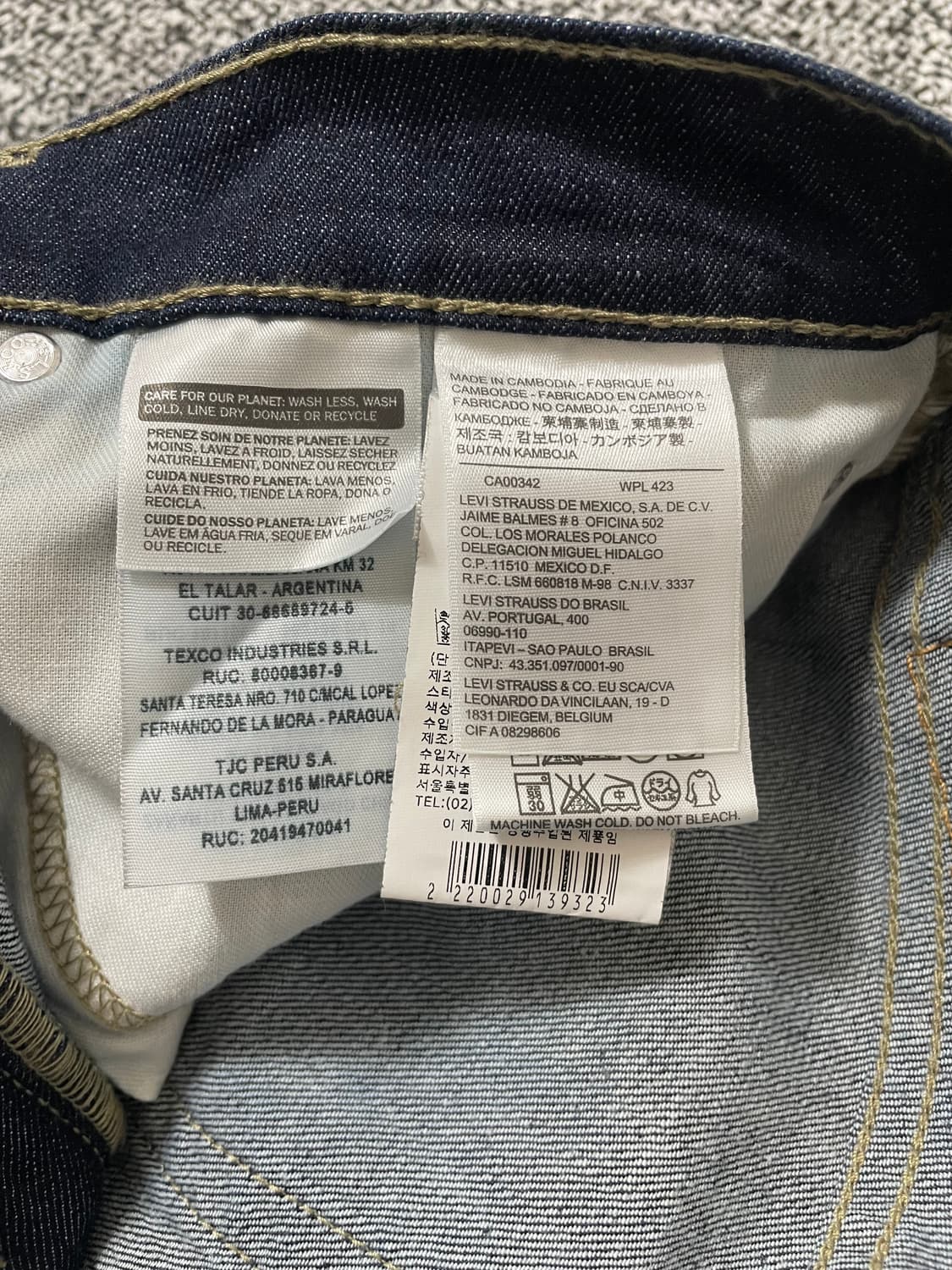 빈티지9. 리바이스 505 레귤러 스트레이트핏 데님 (다크 인디고) 상품이미지3