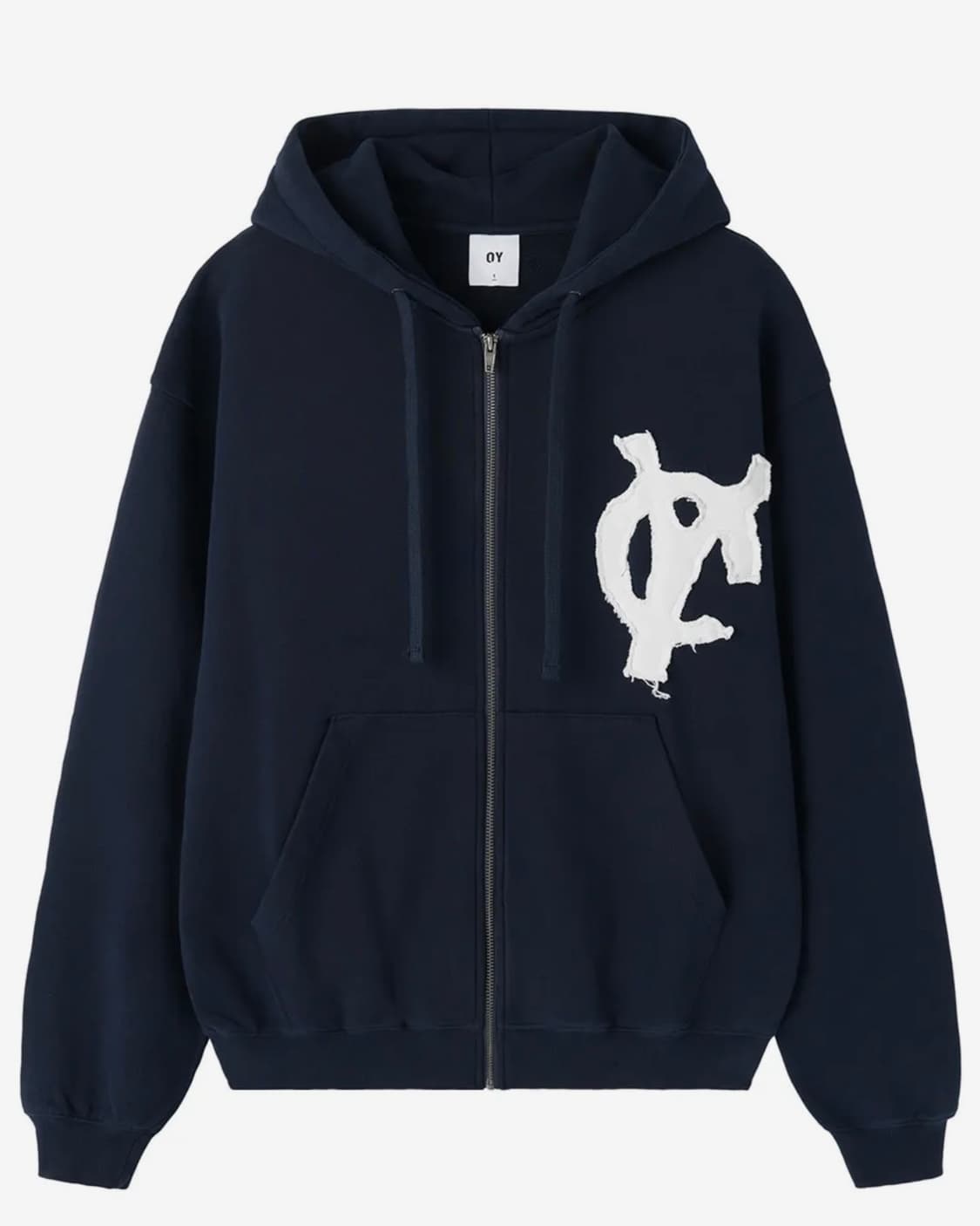 오와이 네이비 후드집업 상품이미지1