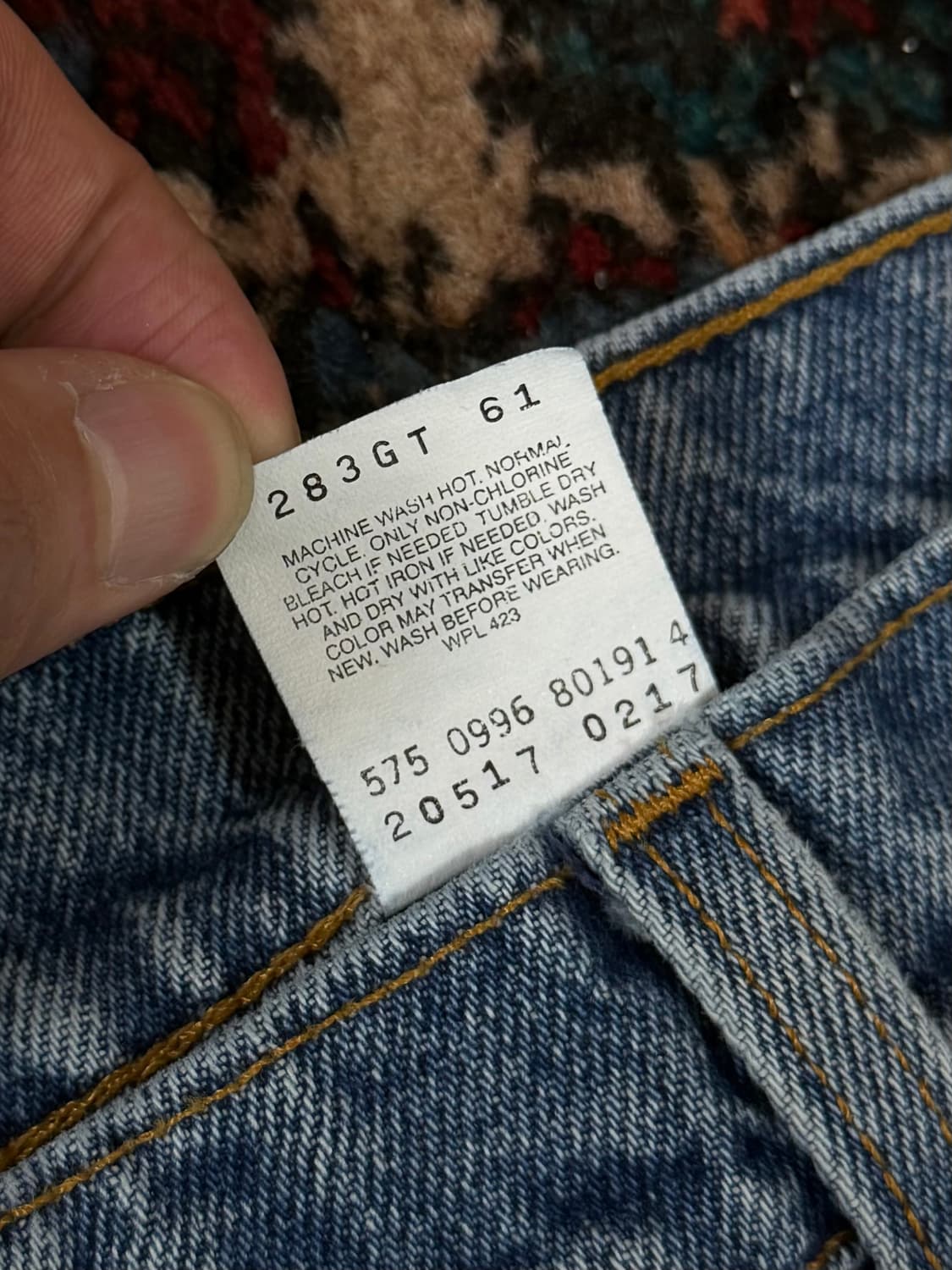 90's USA 빈티지 리바이스 517 오렌지탭 부츠컷 상품이미지10