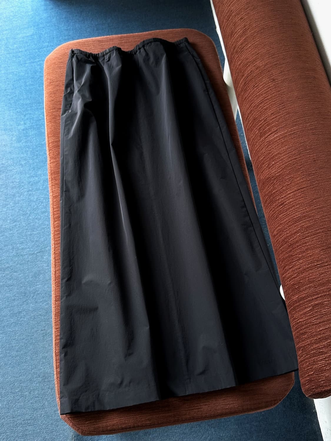 Washed nylon fabric design rework skirt 상품이미지3