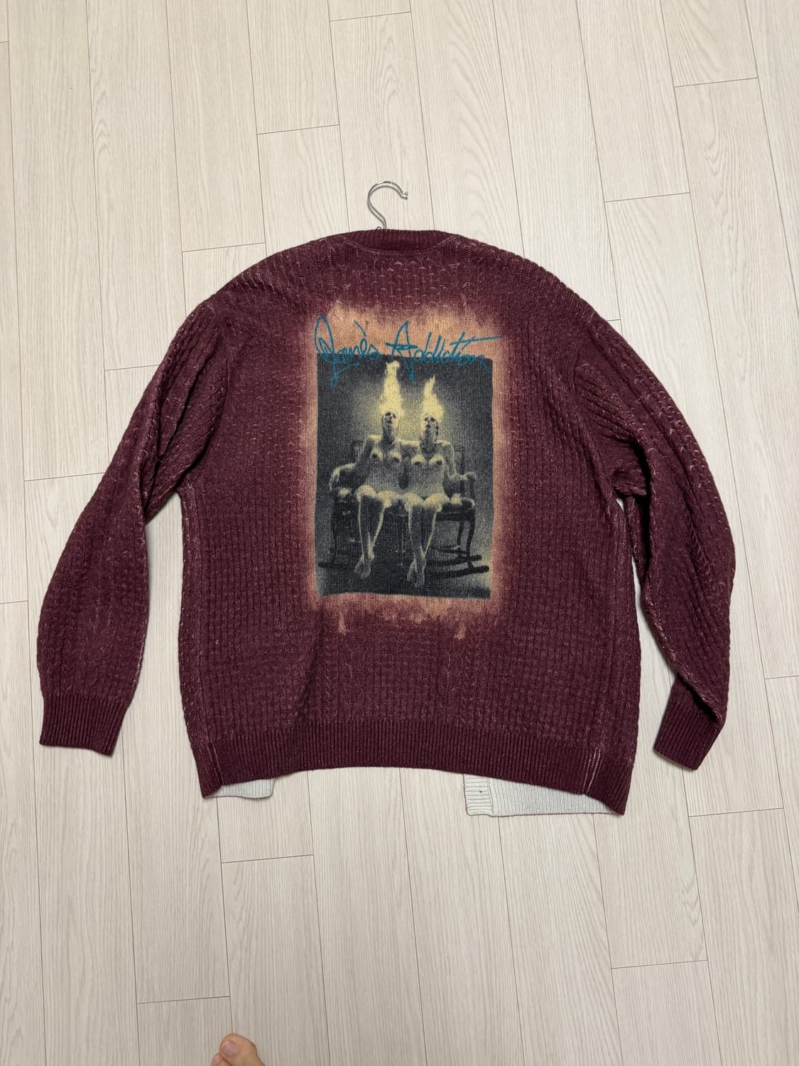 슈프림 제인스어딕션 가디건 S 버건디 상품이미지4