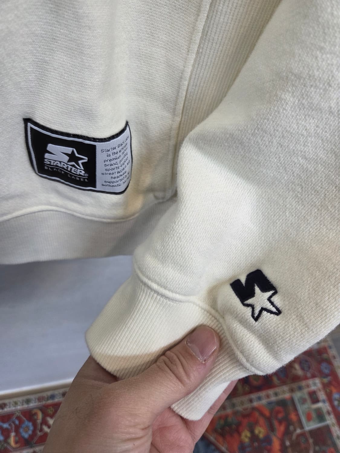 스타터 블랙 라벨 빅 백로고 기모 맨투맨 L 상품이미지5