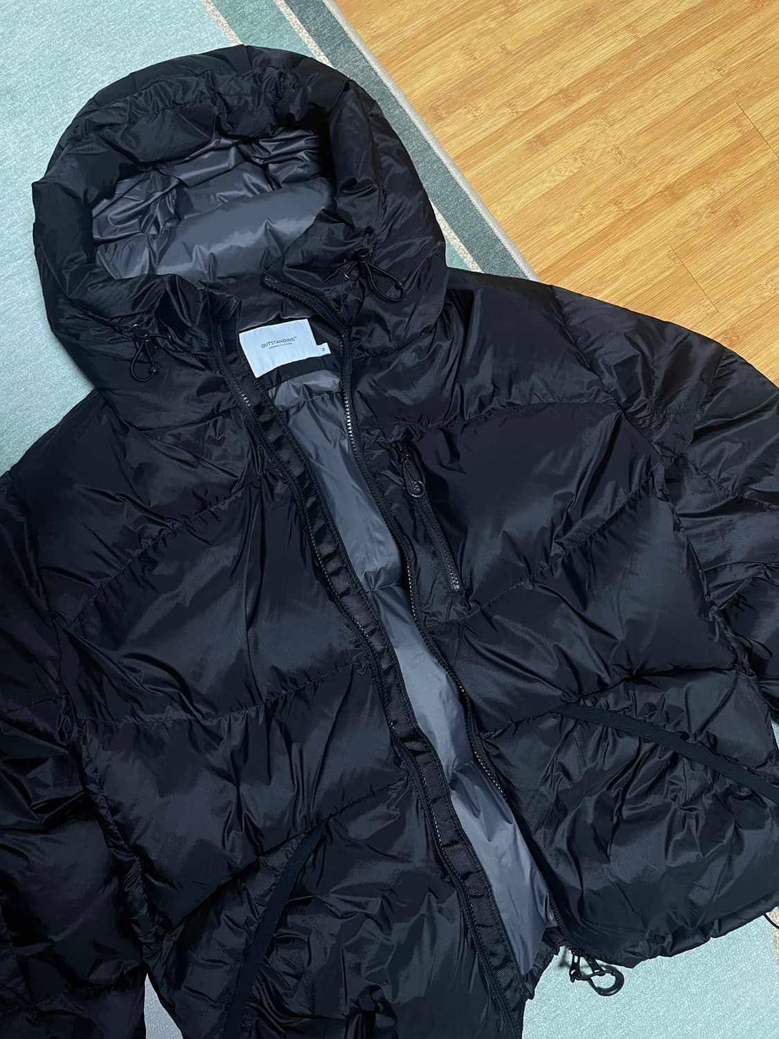 [L] 아웃스탠딩 폴라 구스 다운 파카 블랙 상품이미지1