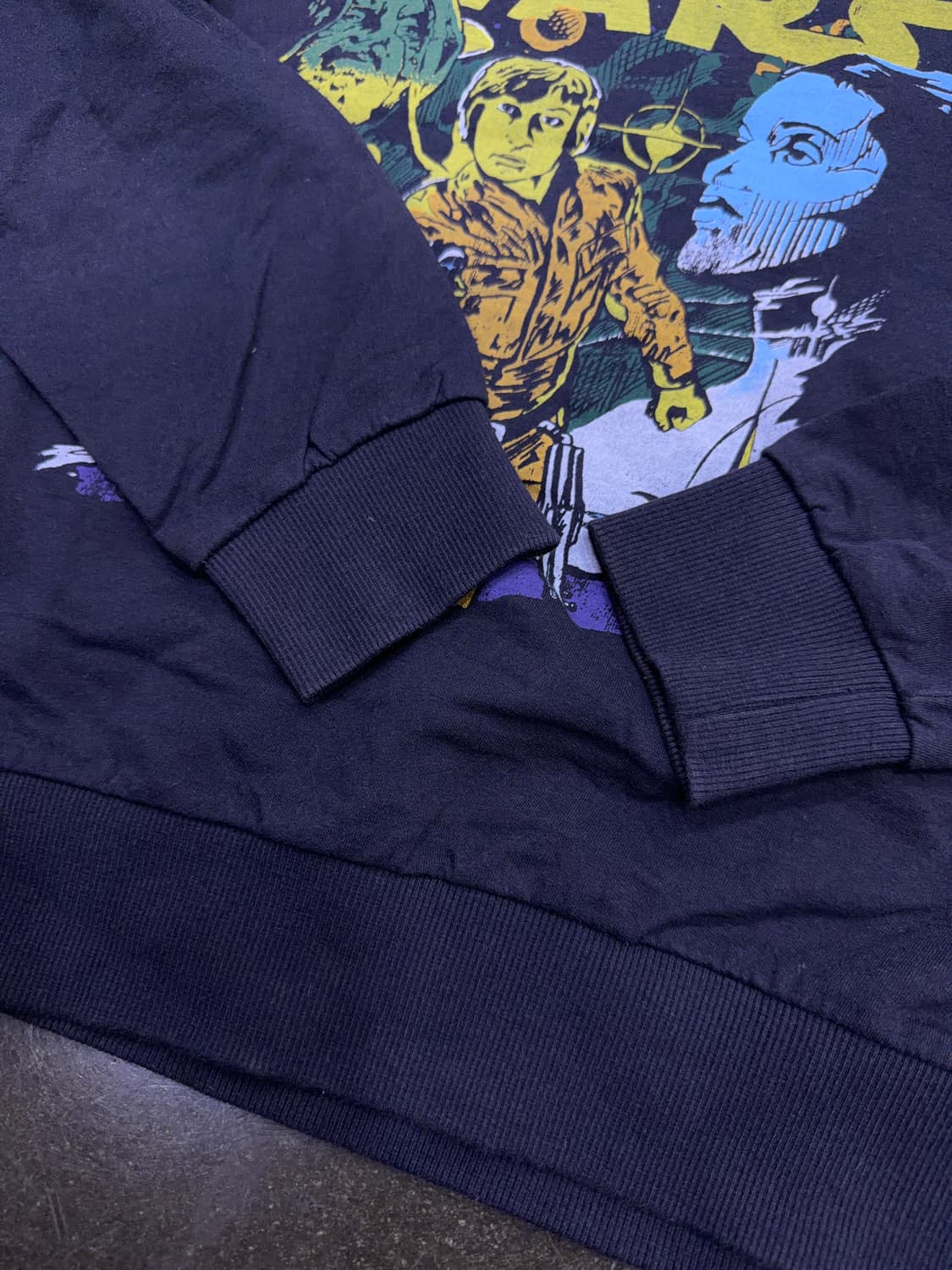 스타워즈 프린팅 맨투맨 스웻셔츠 네이비 S 상품이미지5