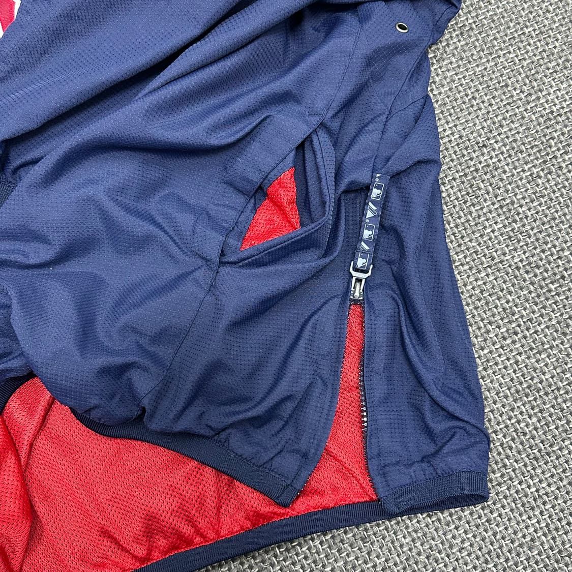 마제스틱 보스턴레드삭스 올드스쿨 반집업 웜업 바람막이 XL 상품이미지6