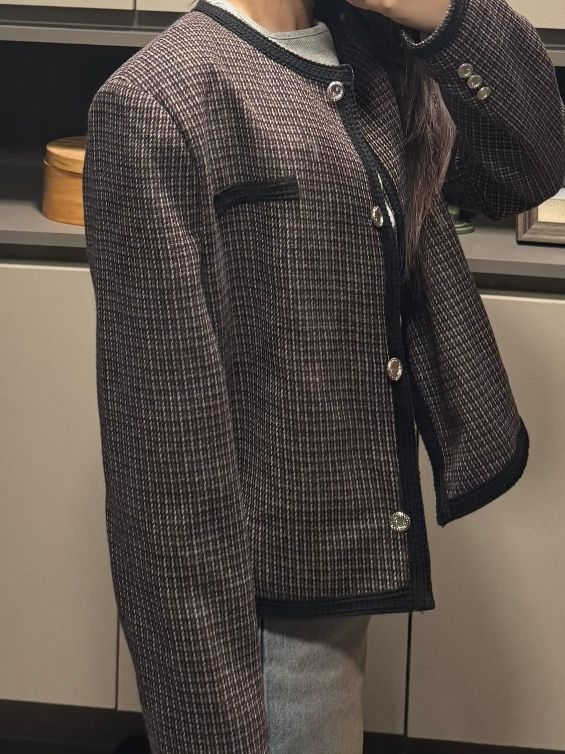NOTED 트위드 자켓 상품이미지3