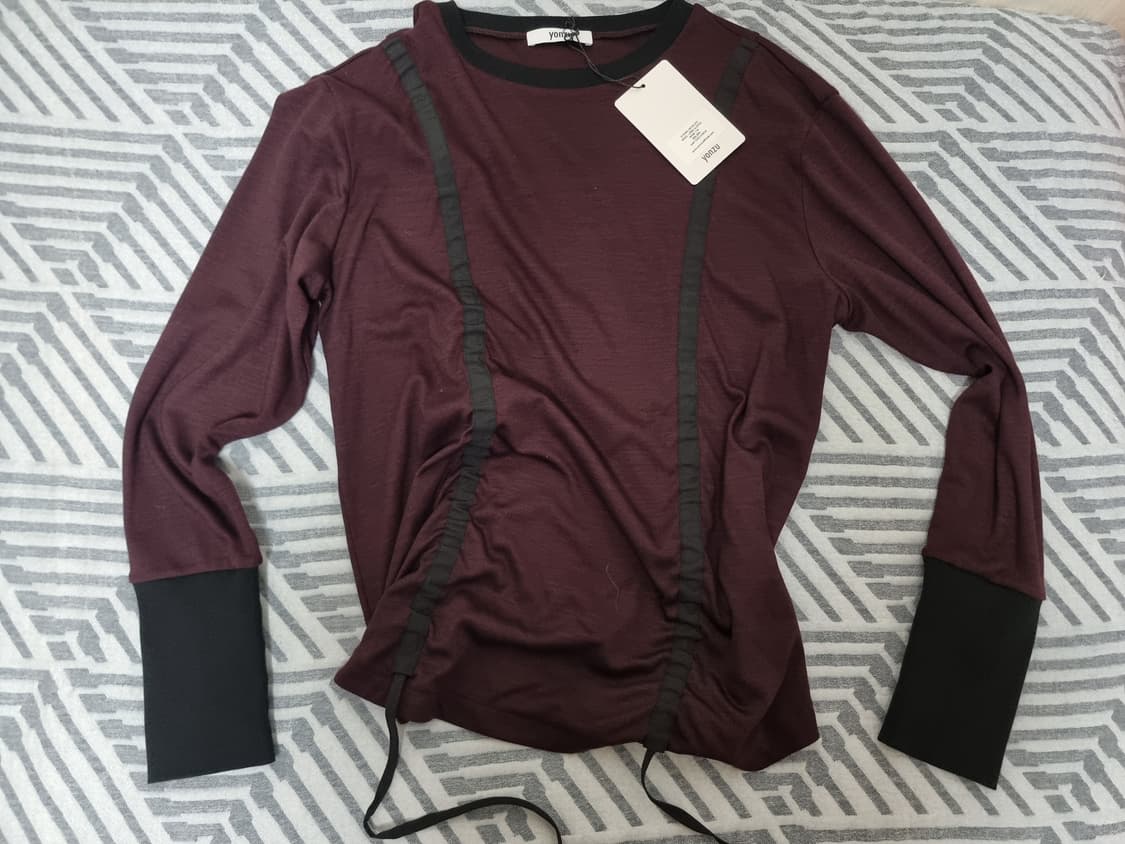 yonzu STRING DETAILED WOOL LONG SLEEVE M 상품이미지1