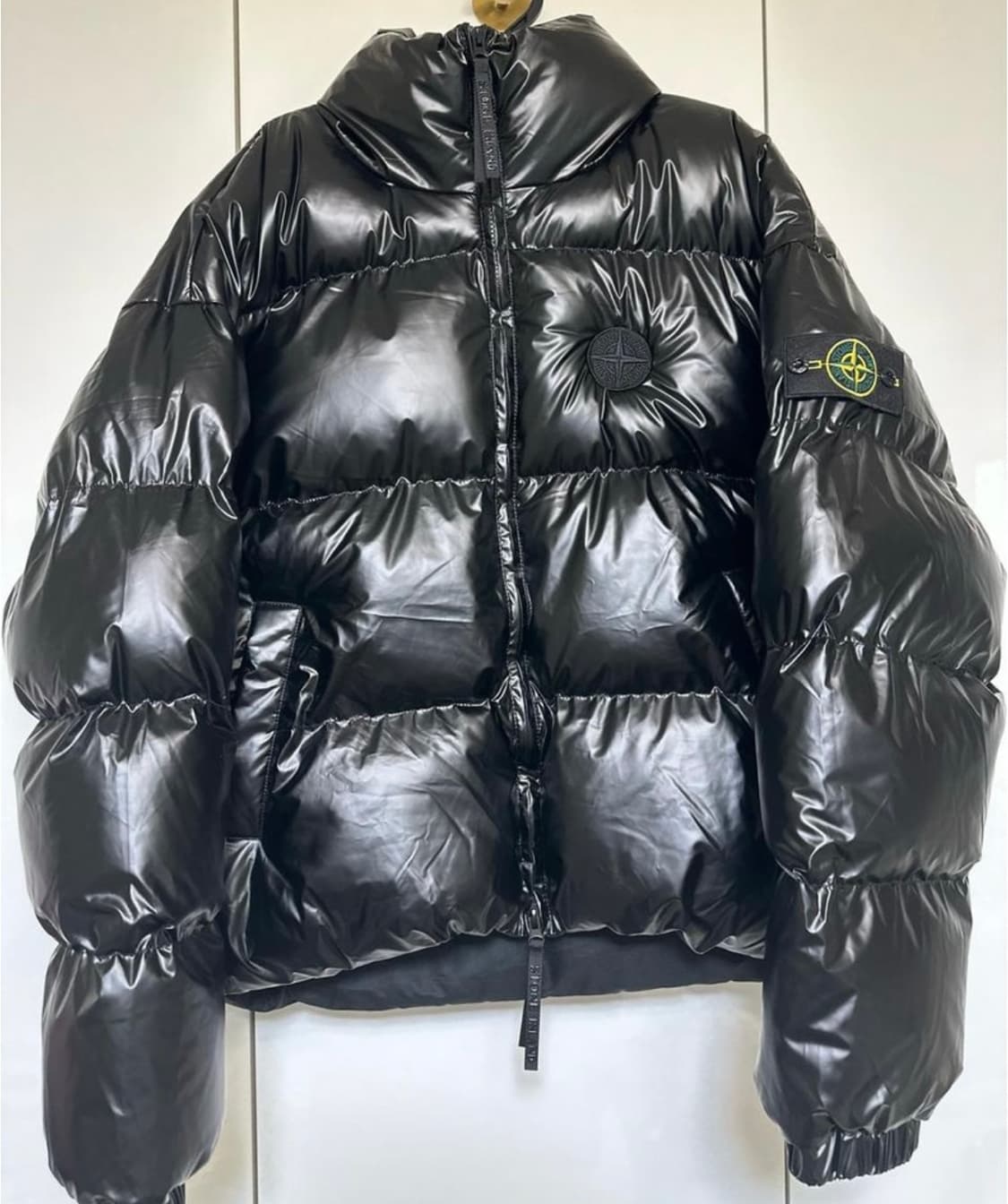 스톤아일랜드 블랙 패딩 점퍼 남여공용 상품이미지2