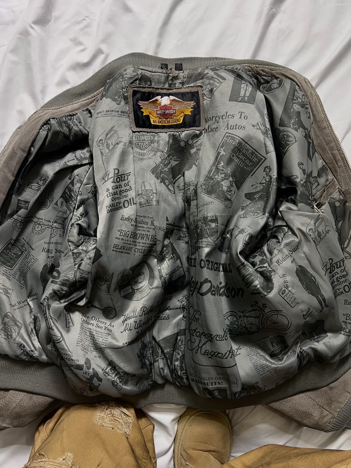 90s 할리데이비슨 스웨이드 가죽자켓 상품이미지5