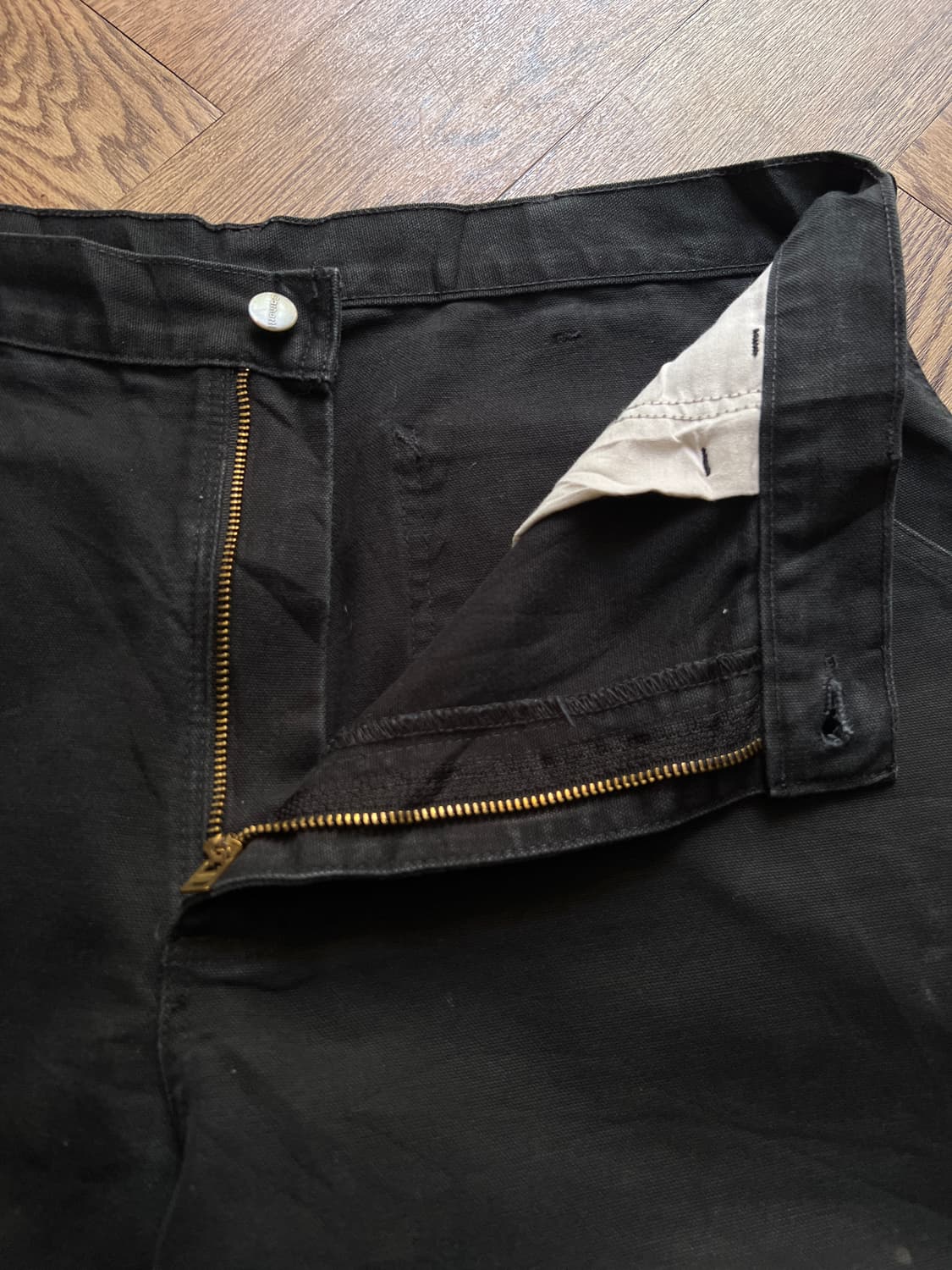 [34]칼하트 USA 덩가리핏 빈티지 워싱 블랙 카펜터 워크 펜츠 상품이미지3