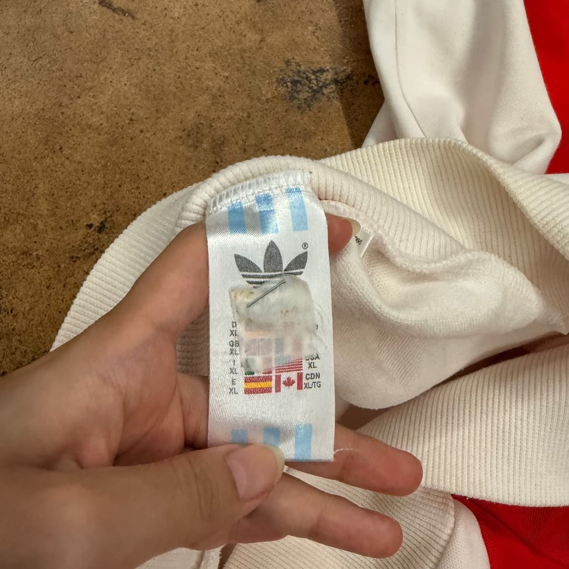 [ 정품/XL ] 아디다스 파이어버드 페루 빅로고 트랙탑 져지 b10 상품이미지5