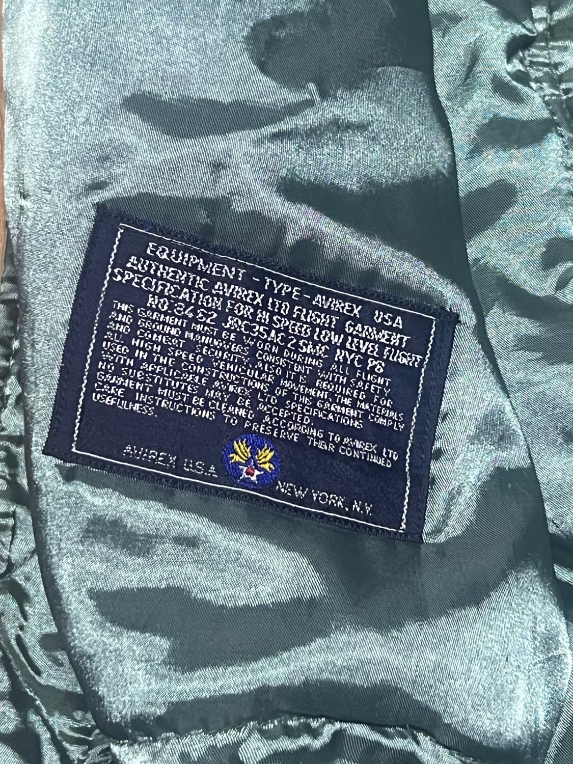 90s avirex ma-1 jacket 상품이미지5