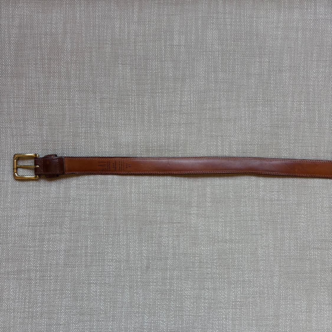 [27] 90s USA GAP 브라운 레더 솔리드 브라스 벨트 상품이미지7