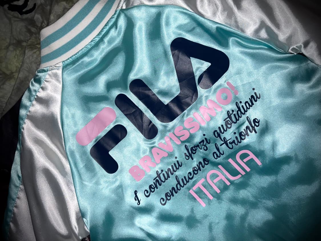 빈티지 휠라 민트 핑크 블루종 스카잔 자켓 이효리 y2k 상품이미지3