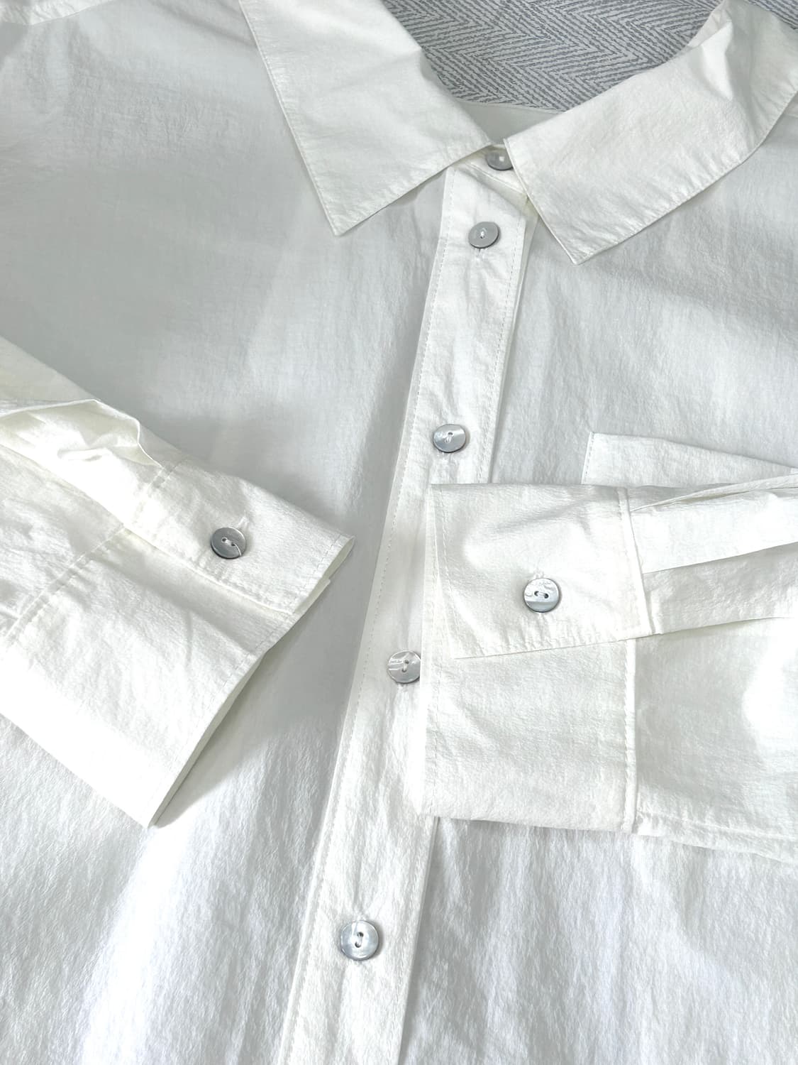 VOV 보브 바스락 오버핏 셔링 블라우스 여성 55-66 상품이미지8