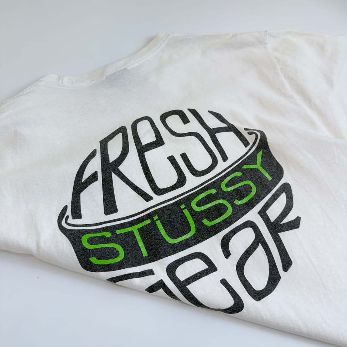 Stussy  스투시 프레쉬 기어 화이트 반팔티셔츠  상품이미지1