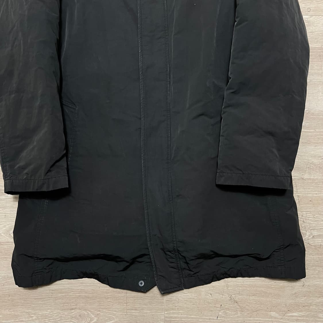 올젠 프리미엄 구스다운 코트 롱패딩 [블랙] XL/105 상품이미지3