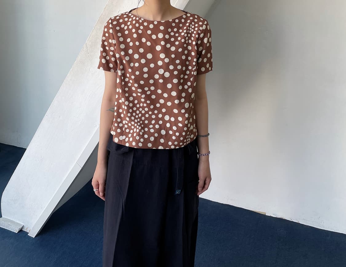 DOT patterned short blouse 상품이미지9